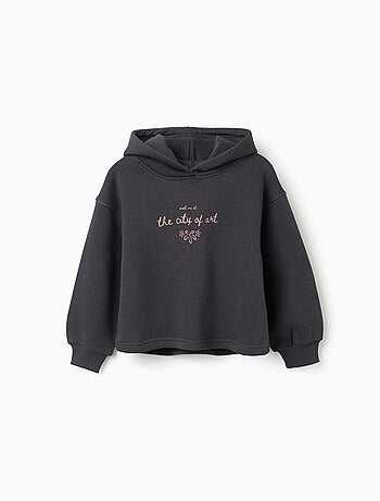 Sudadera perchada con capucha y estampado City of Art