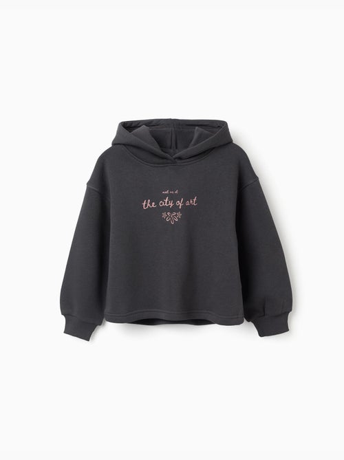 Sudadera perchada con capucha y estampado City of Art - Kiabi Sudadera perchada con capucha y estampado City of Art - Kiabi