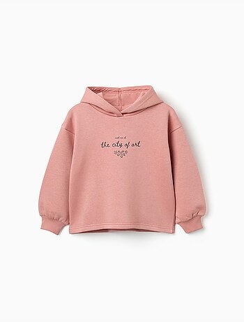 Sudadera perchada con capucha y estampado City of Art