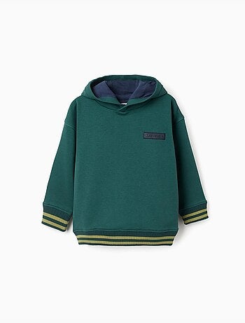 Sudadera perchada con capucha y estampado clay horse
