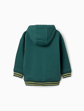 Sudadera perchada con capucha y estampado clay horse