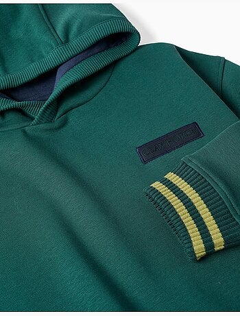 Sudadera perchada con capucha y estampado clay horse