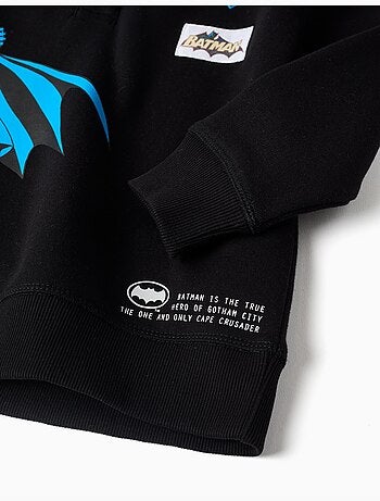 Sudadera perchada con capucha y estampado de batman