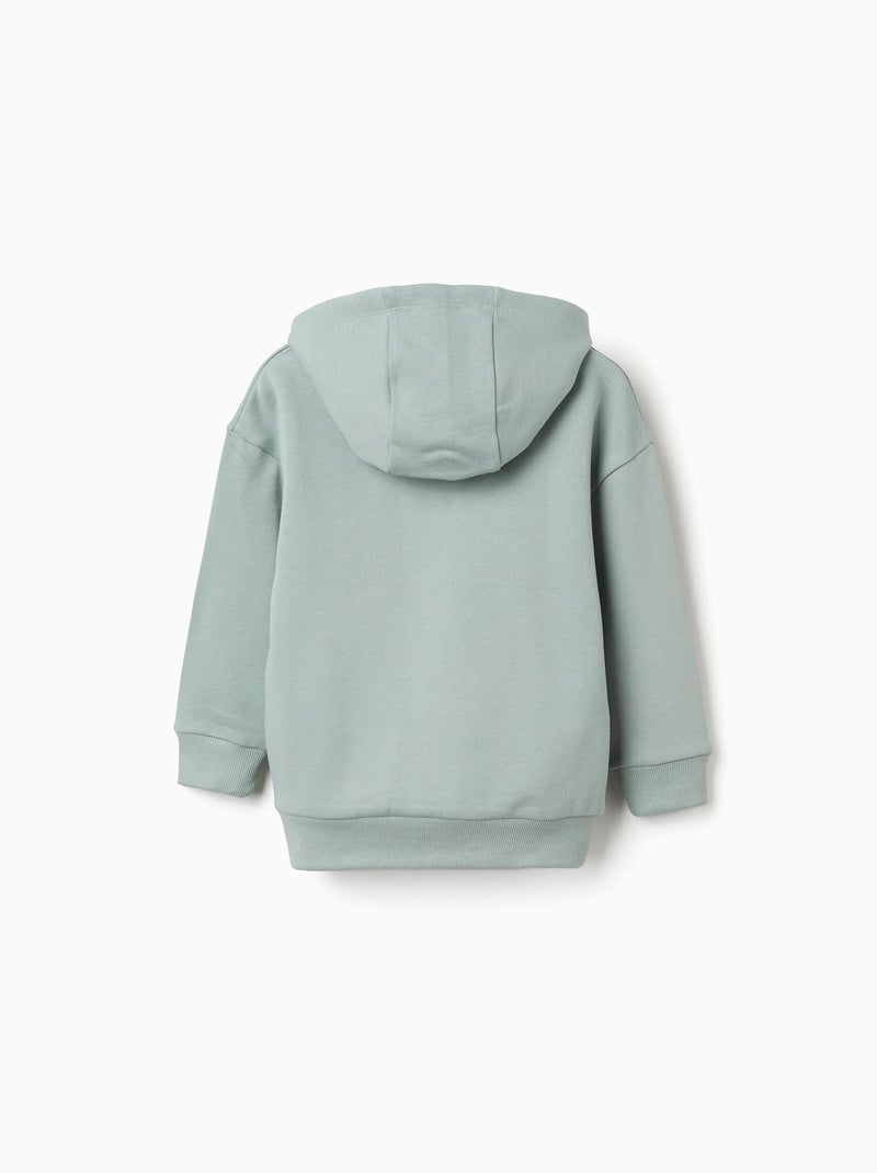 Sudadera perchada con capucha y estampado de minecraft Verde - Kiabi