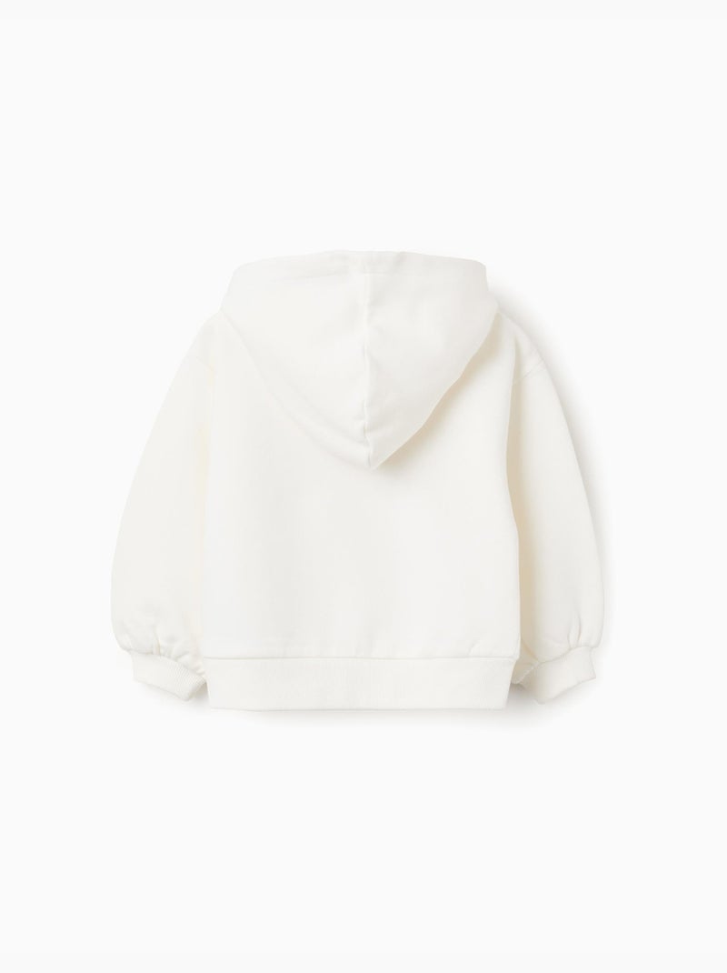 Sudadera perchada con capucha y estampado de stitch Blanco - Kiabi