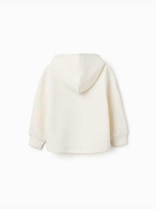 Sudadera perchada con capucha y estampado floral - Kiabi