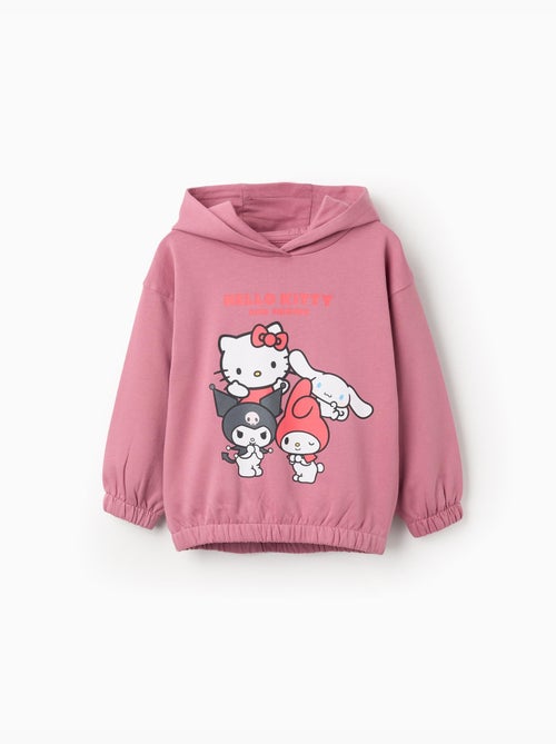 Sudadera perchada con capucha y estampado hello kitty - Kiabi