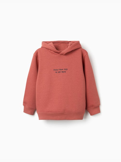 Sudadera perchada con capucha y estampado - Kiabi