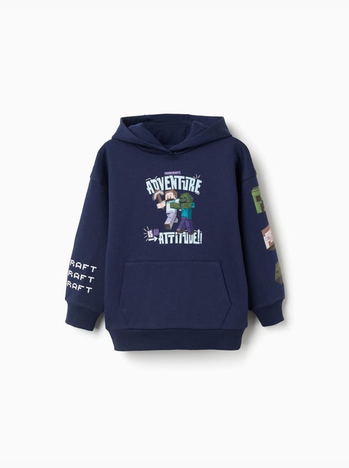 Sudadera perchada con capucha y estampado Minecraft - Kiabi