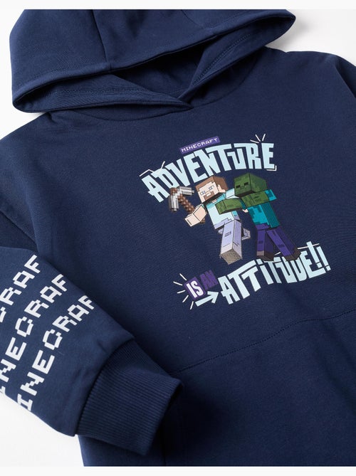 Sudadera perchada con capucha y estampado Minecraft - Kiabi