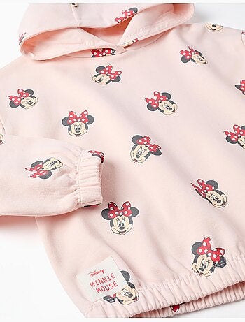 Sudadera perchada con capucha y estampado Minnie