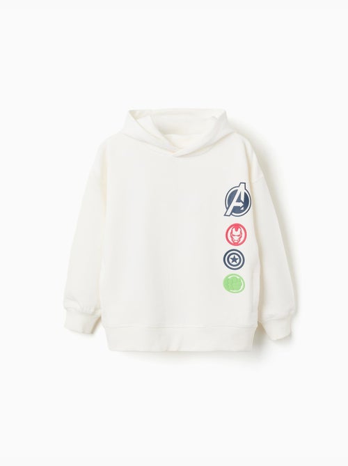 Sudadera perchada con capucha y estampados avengers - Kiabi