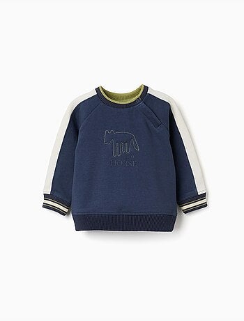 Sudadera perchada con estampado clay horse