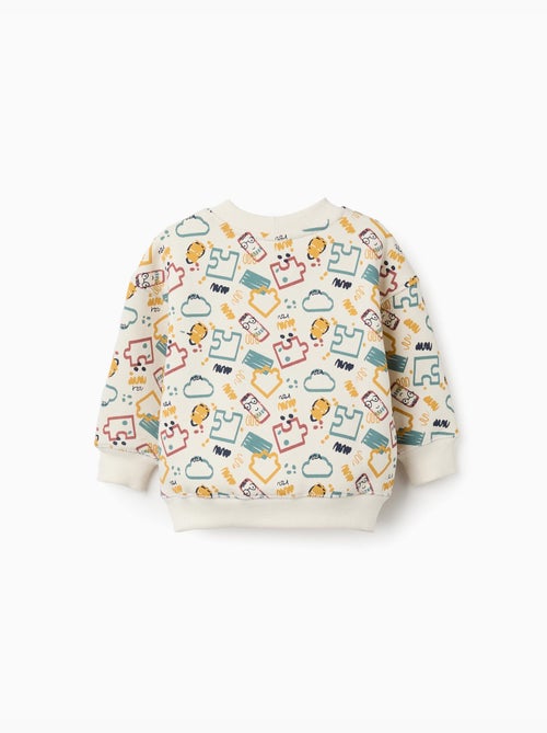 Sudadera perchada con estampado colorido - Kiabi Sudadera perchada con estampado colorido - Kiabi