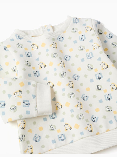 Sudadera perchada con estampado colorido - Kiabi Sudadera perchada con estampado colorido - Kiabi