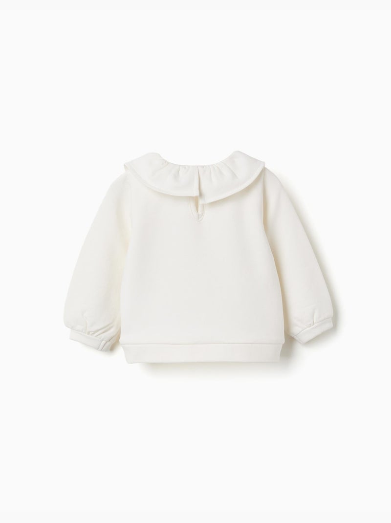 Sudadera perchada con estampado de casa Blanco - Kiabi