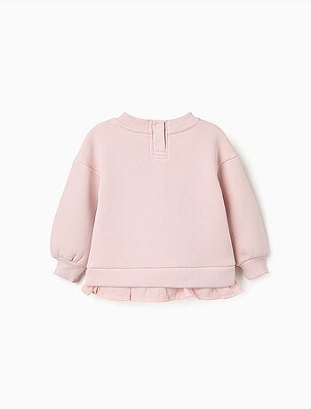 Sudadera perchada con estampado de flores