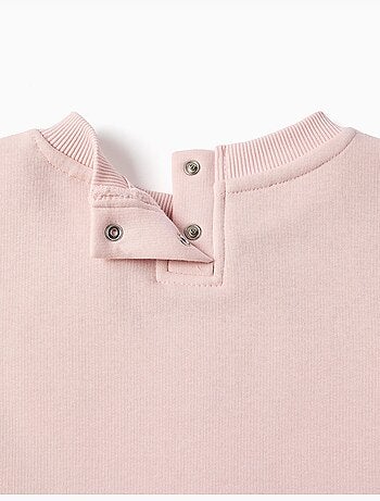 Sudadera perchada con estampado de flores