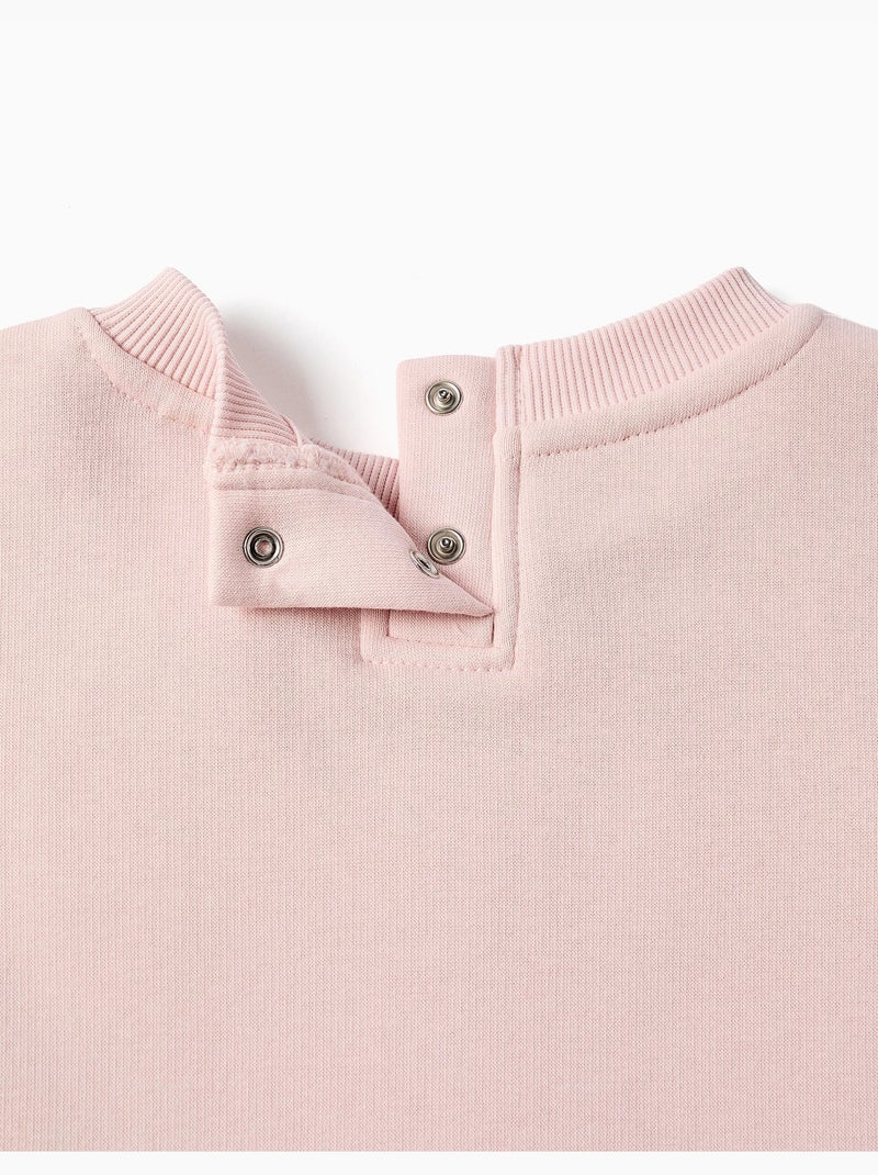 Sudadera perchada con estampado de flores Rosa - Kiabi