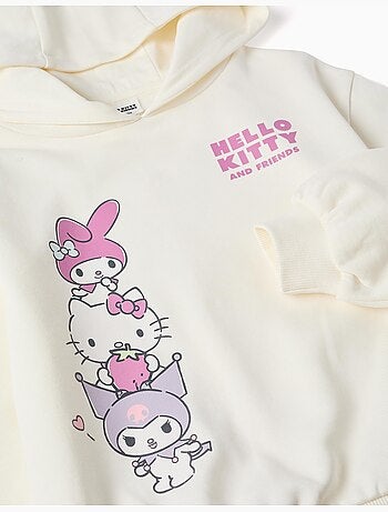 Sudadera perchada con estampado de Hello Kitty