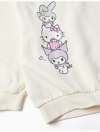 Sudadera perchada con estampado de Hello Kitty