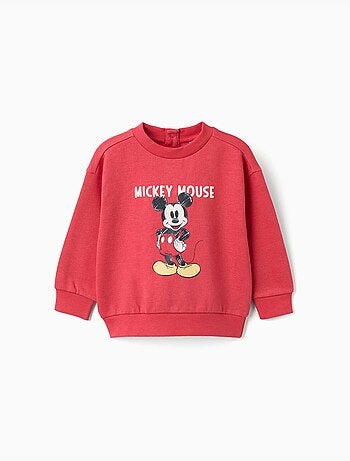 Sudadera perchada con estampado de mickey