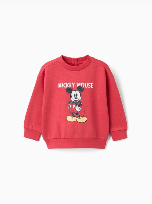 Sudadera perchada con estampado de mickey - Kiabi