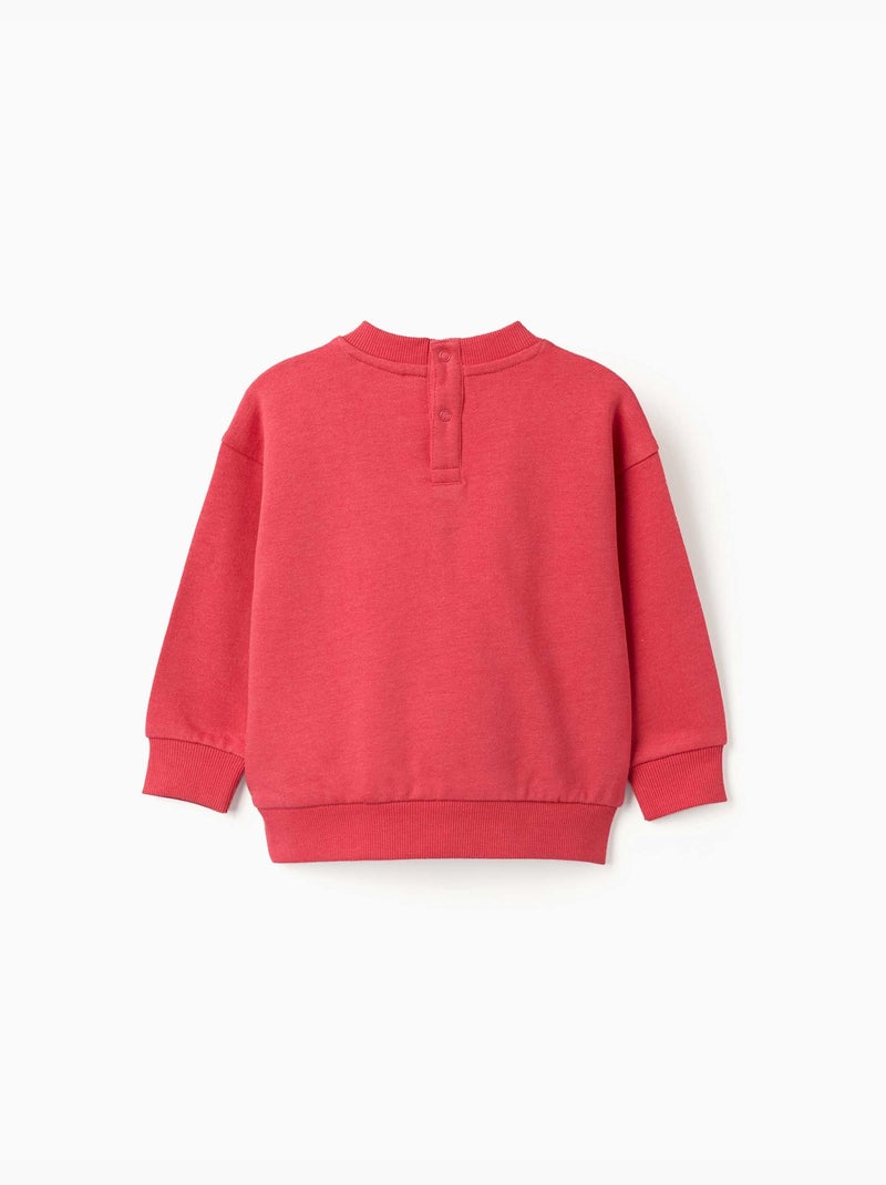 Sudadera perchada con estampado de mickey Rojo - Kiabi