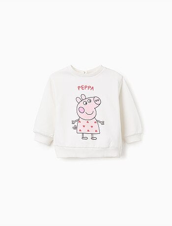 Sudadera perchada con estampado de peppa pig
