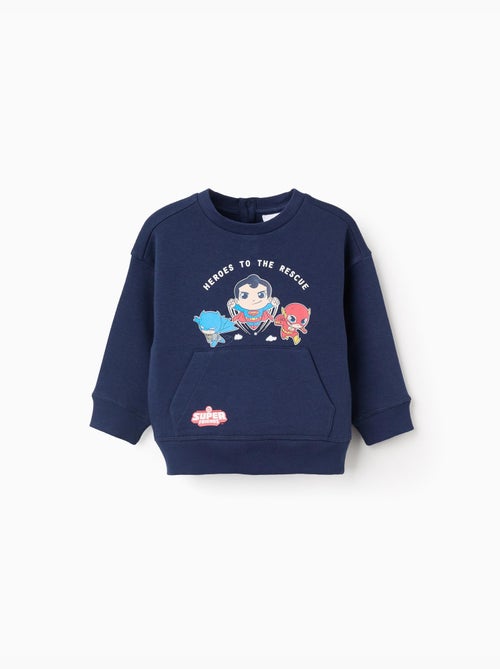 Sudadera perchada con estampado de super friends - Kiabi