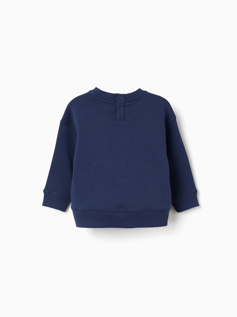 Sudadera perchada con estampado de super friends Azul oscuro - Kiabi