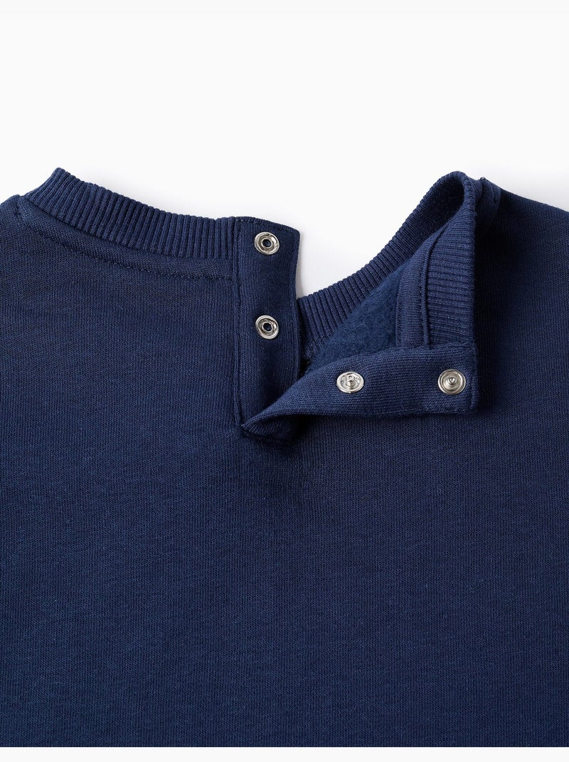 Sudadera perchada con estampado de super friends Azul oscuro - Kiabi