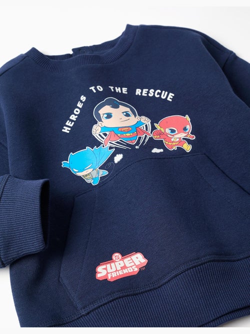 Sudadera perchada con estampado de super friends - Kiabi