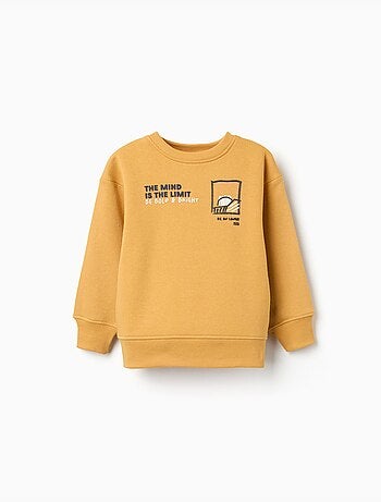 Sudadera perchada con estampado en relieve
