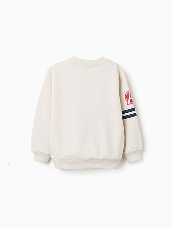 Sudadera perchada con estampado en relieve Avengers