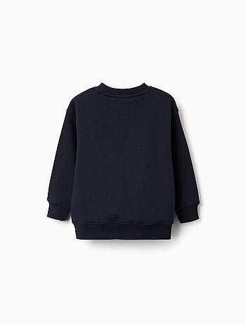 Sudadera perchada con estampado en relieve