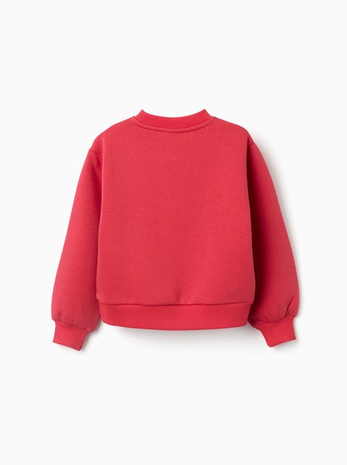 Sudadera perchada con estampado en relieve de flores - Kiabi