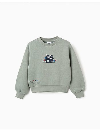 Sudadera perchada con estampado en relieve de flores
