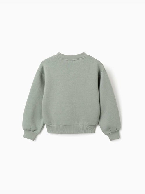 Sudadera perchada con estampado en relieve de flores - Kiabi