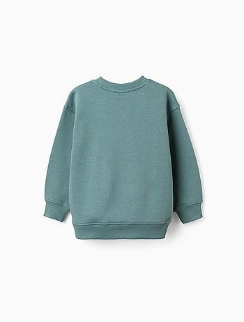 Sudadera perchada con estampado en relieve