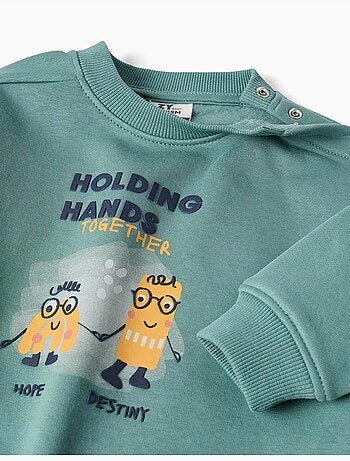 Sudadera perchada con estampado Invisible Dreamers