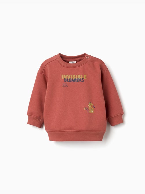 Sudadera perchada con estampado Invisible Dreamers - Kiabi Sudadera perchada con estampado Invisible Dreamers - Kiabi