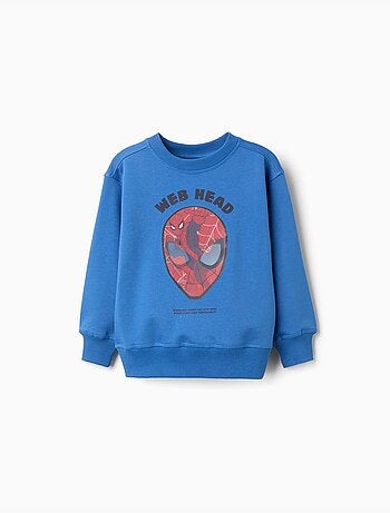 Sudadera perchada con estampado lenticular de Spider-Man