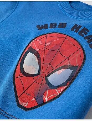 Sudadera perchada con estampado lenticular de Spider-Man
