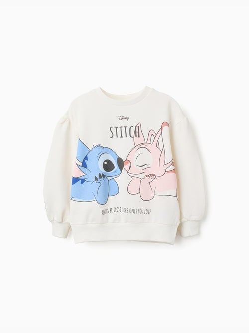 Sudadera perchada con estampado Stitch y Angel - Kiabi Sudadera perchada con estampado Stitch y Angel - Kiabi