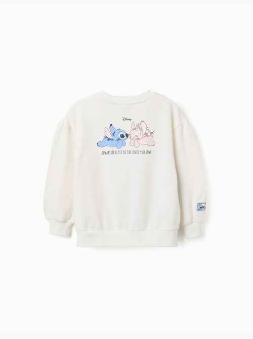 Sudadera perchada con estampado Stitch y Angel - Kiabi Sudadera perchada con estampado Stitch y Angel - Kiabi