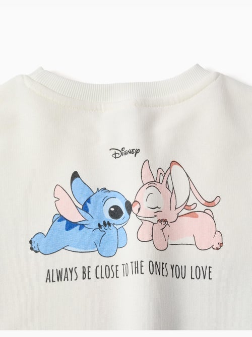 Sudadera perchada con estampado Stitch y Angel - Kiabi Sudadera perchada con estampado Stitch y Angel - Kiabi