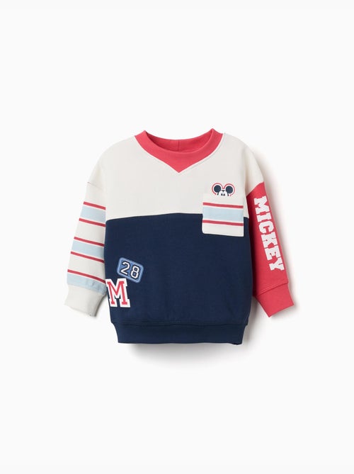 Sudadera perchada con estampados de mickey - Kiabi