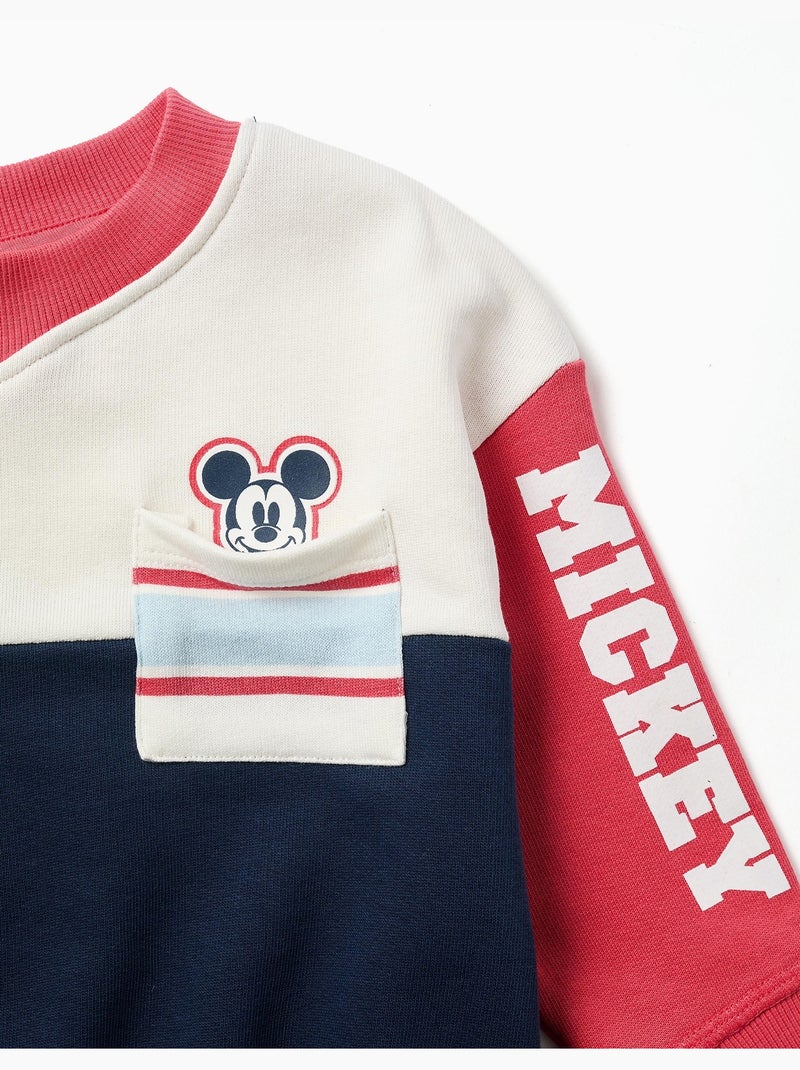 Sudadera perchada con estampados de mickey Azul oscuro - Kiabi