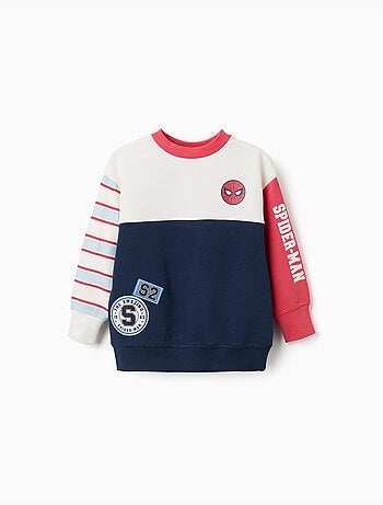 Sudadera perchada con estampados de spider-man